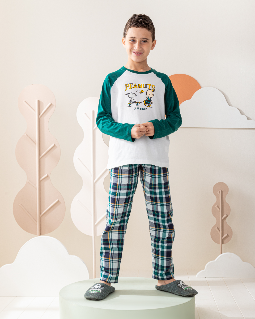 Peanuts Club بيجاما أولادي رَجلان