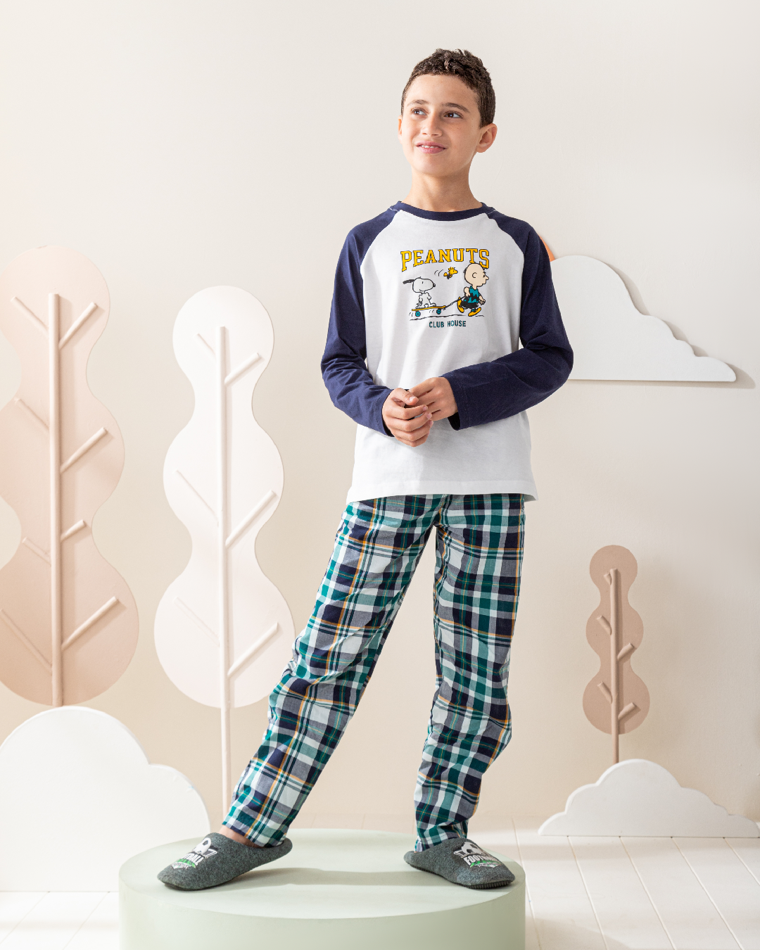 Peanuts Club بيجاما أولادي رَجلان