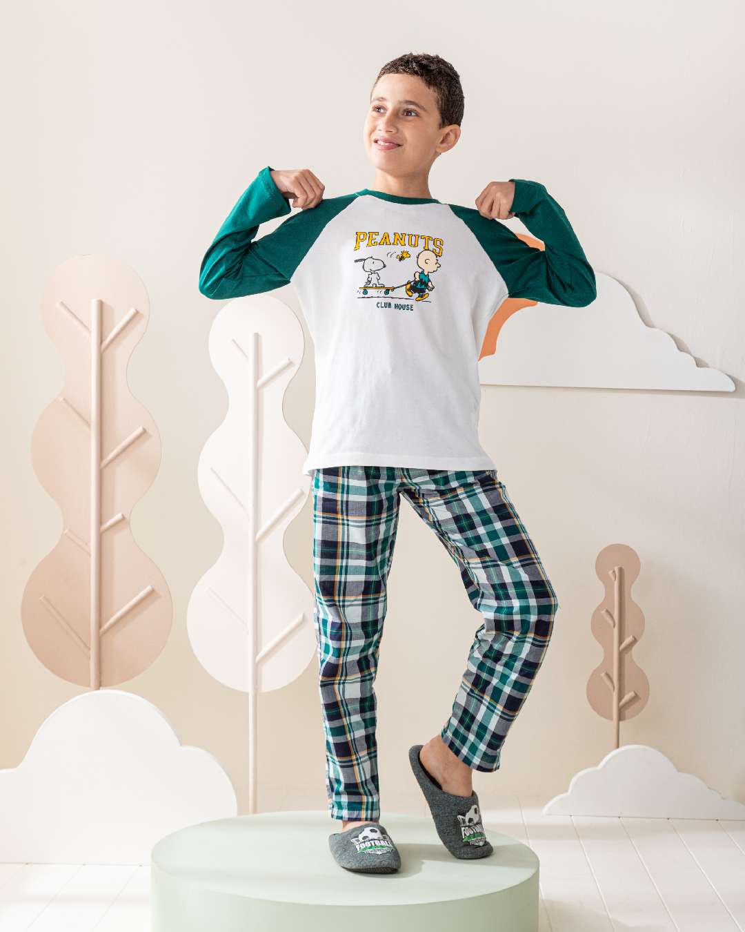 Peanuts Club بيجاما أولادي رَجلان