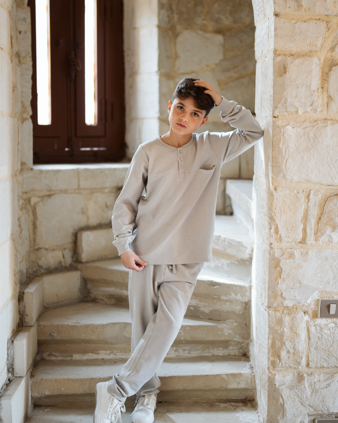 Cool boy بيجاما اولادي بكم و بنطلون