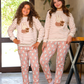 Cozy girls' striped garcon pajamas