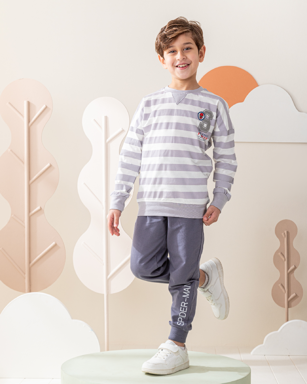 with great power comes great responsipility بيجاما اولادي بكم طويل