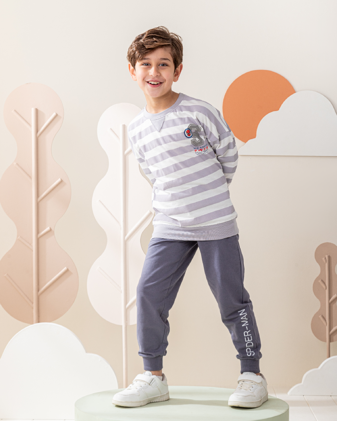 with great power comes great responsipility بيجاما اولادي بكم طويل