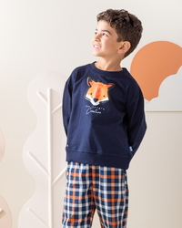 Fox the jungle creature بيجاما أولادي كُم طويل