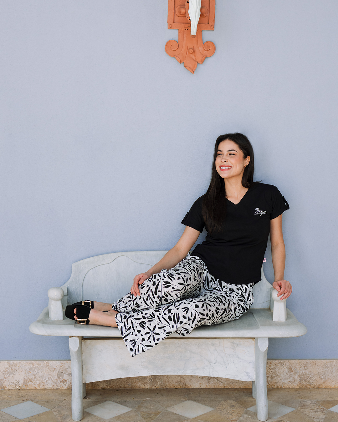 Modern Floral Pajama Cut and Short