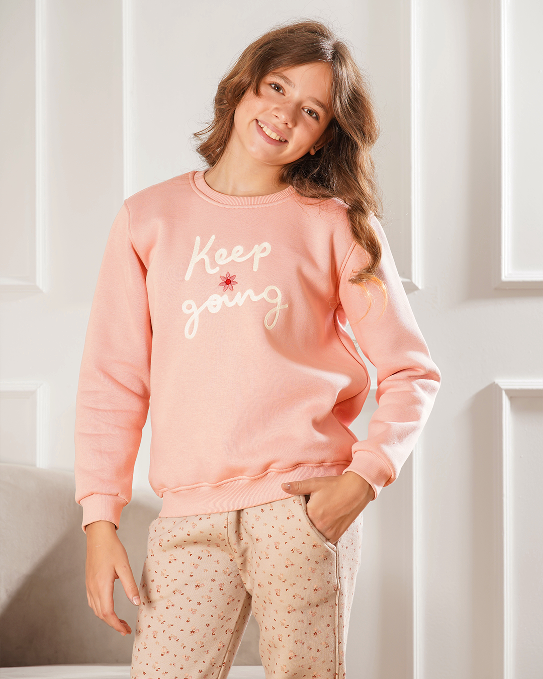 Keep Going بيجاما بناتي جرسونيه