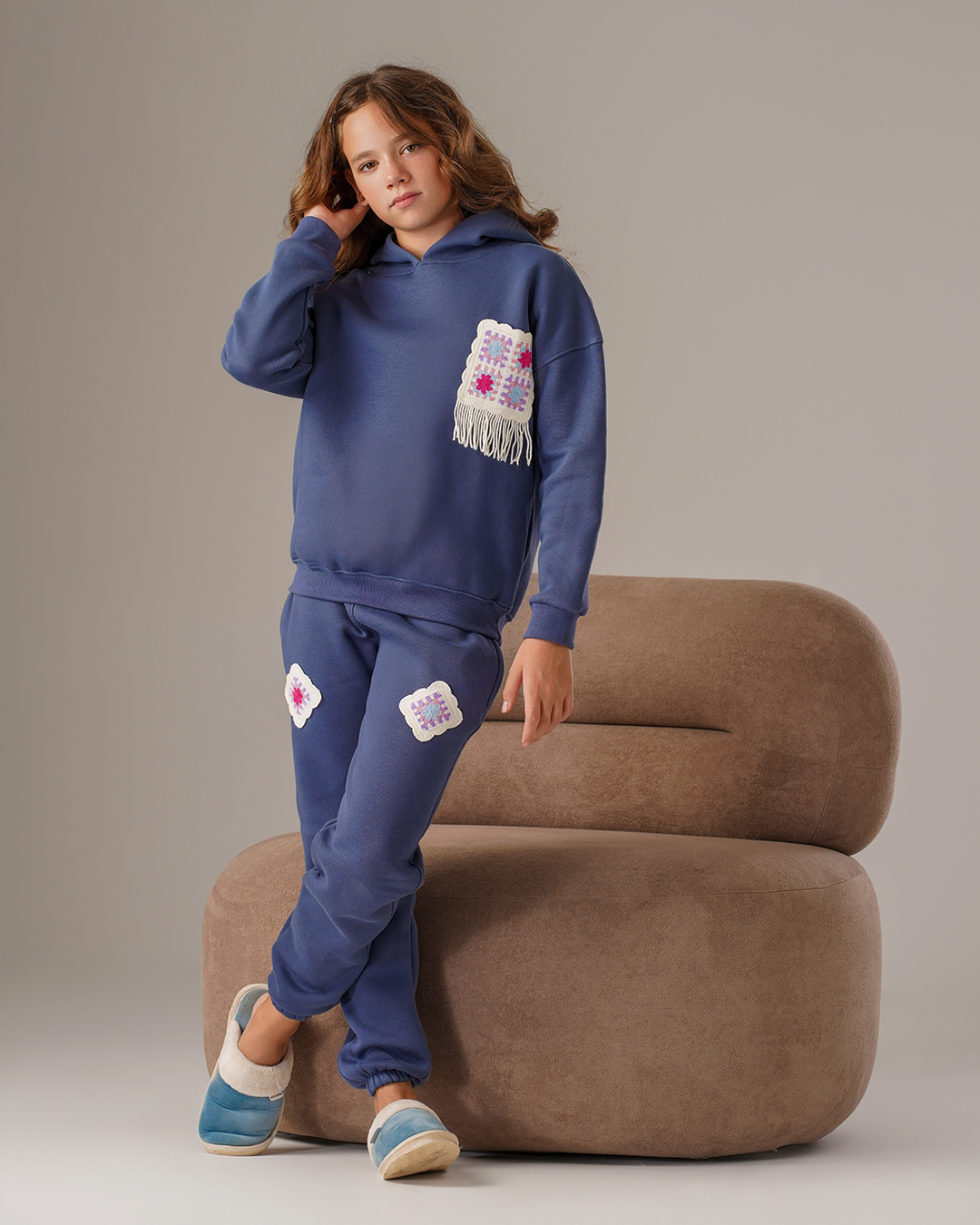 Hand Made بيجاما بناتي جرسونيه