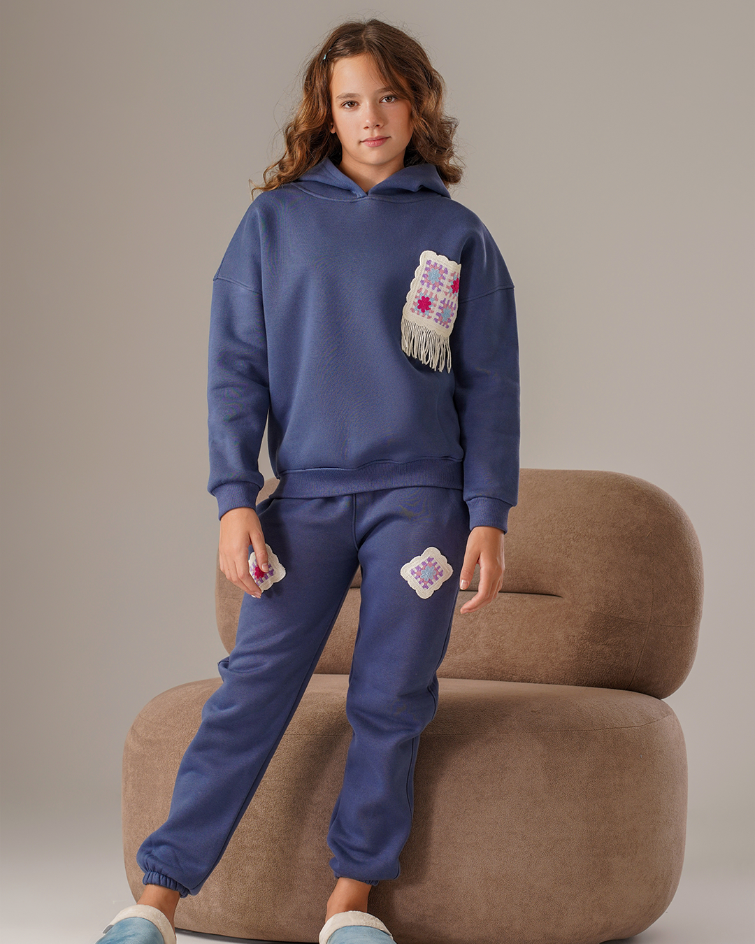 Hand Made بيجاما بناتي جرسونيه