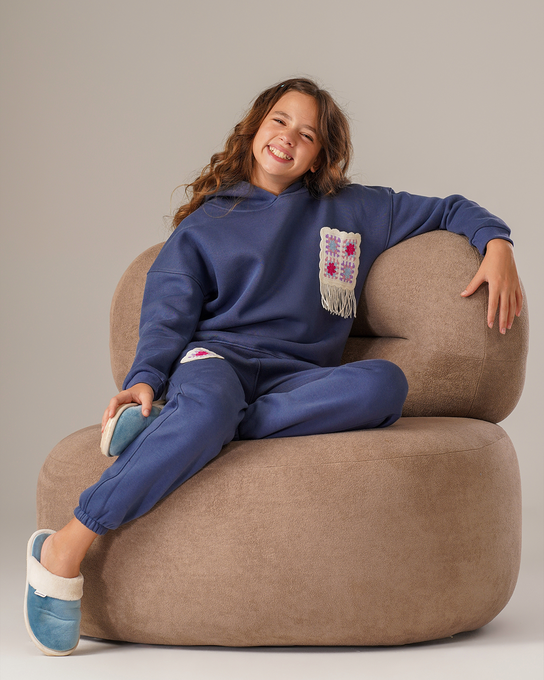 Hand Made بيجاما بناتي جرسونيه