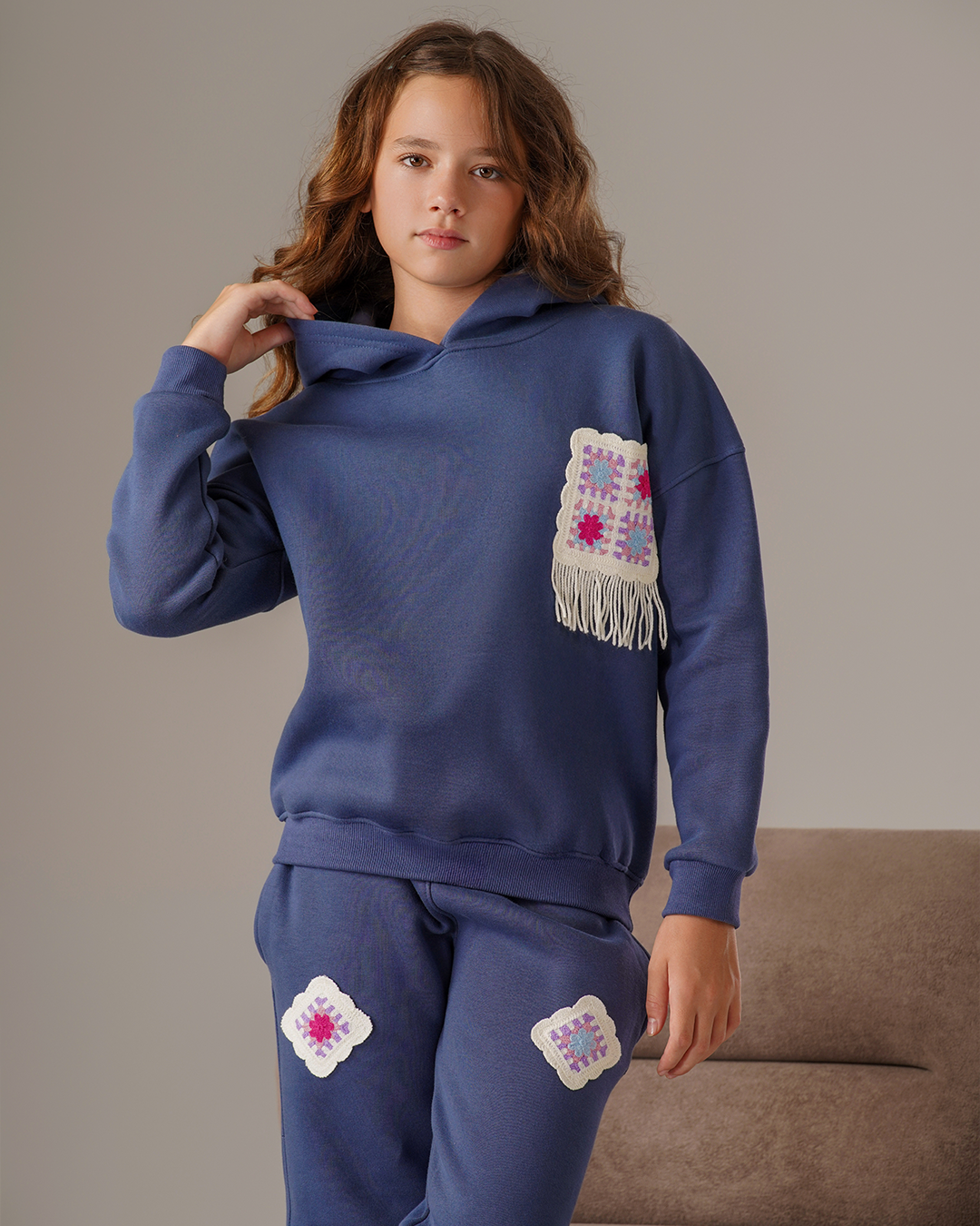 Hand Made بيجاما بناتي جرسونيه