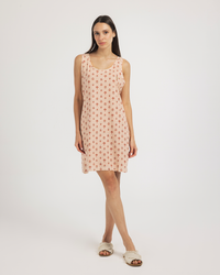 فستان كَت  قطن ورود