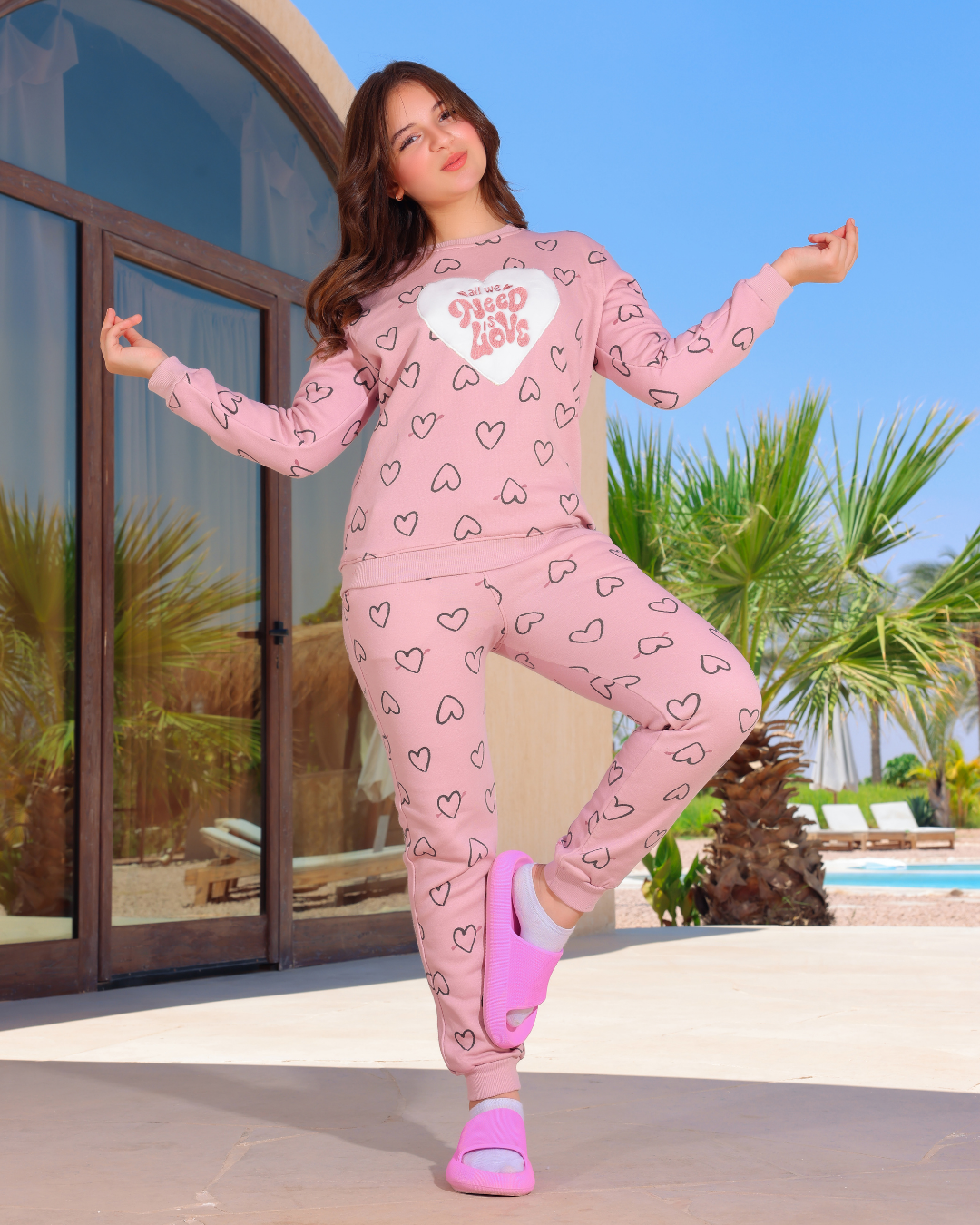 Need Love بيجامه بناتي جرسونيه