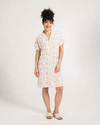 Women Nightshirt Colorful Flowers