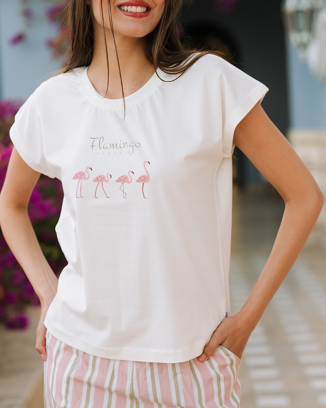 Flamingo Season  Pentacore Pajamas cotton