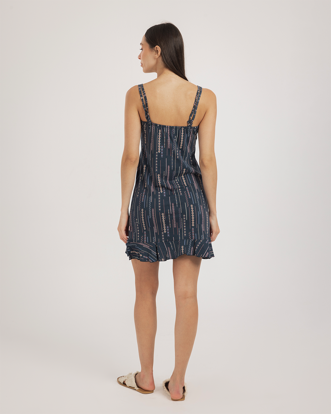 فستان حمالة قطن بوهو شيك