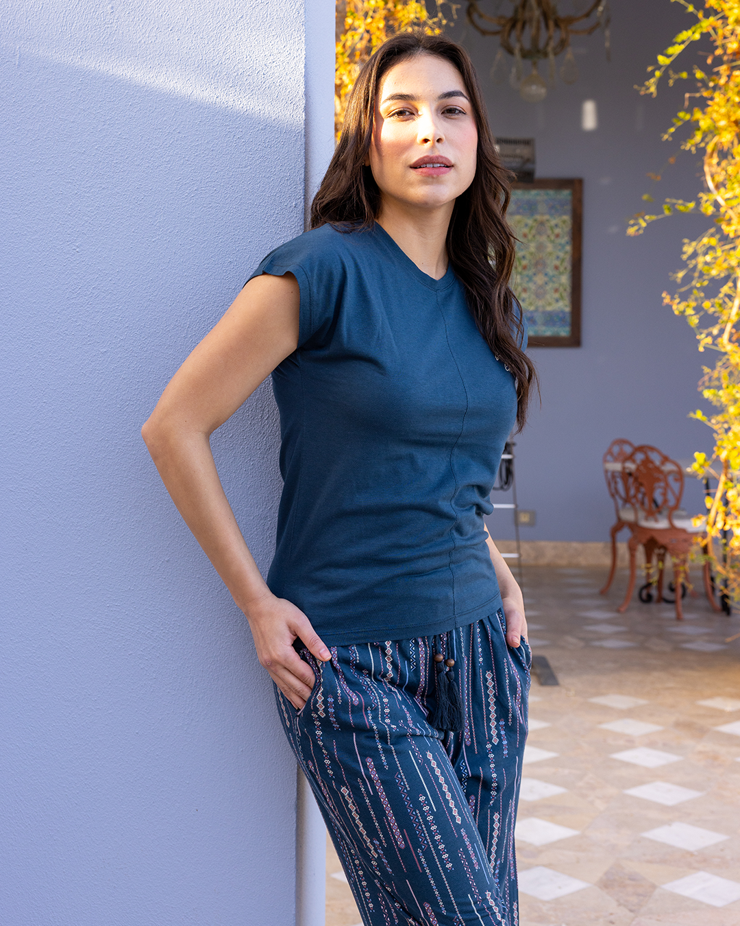 Boho Chic بيجاما حريمى بنطلون