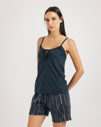 Boho Chic pajama shorts viscose cotton