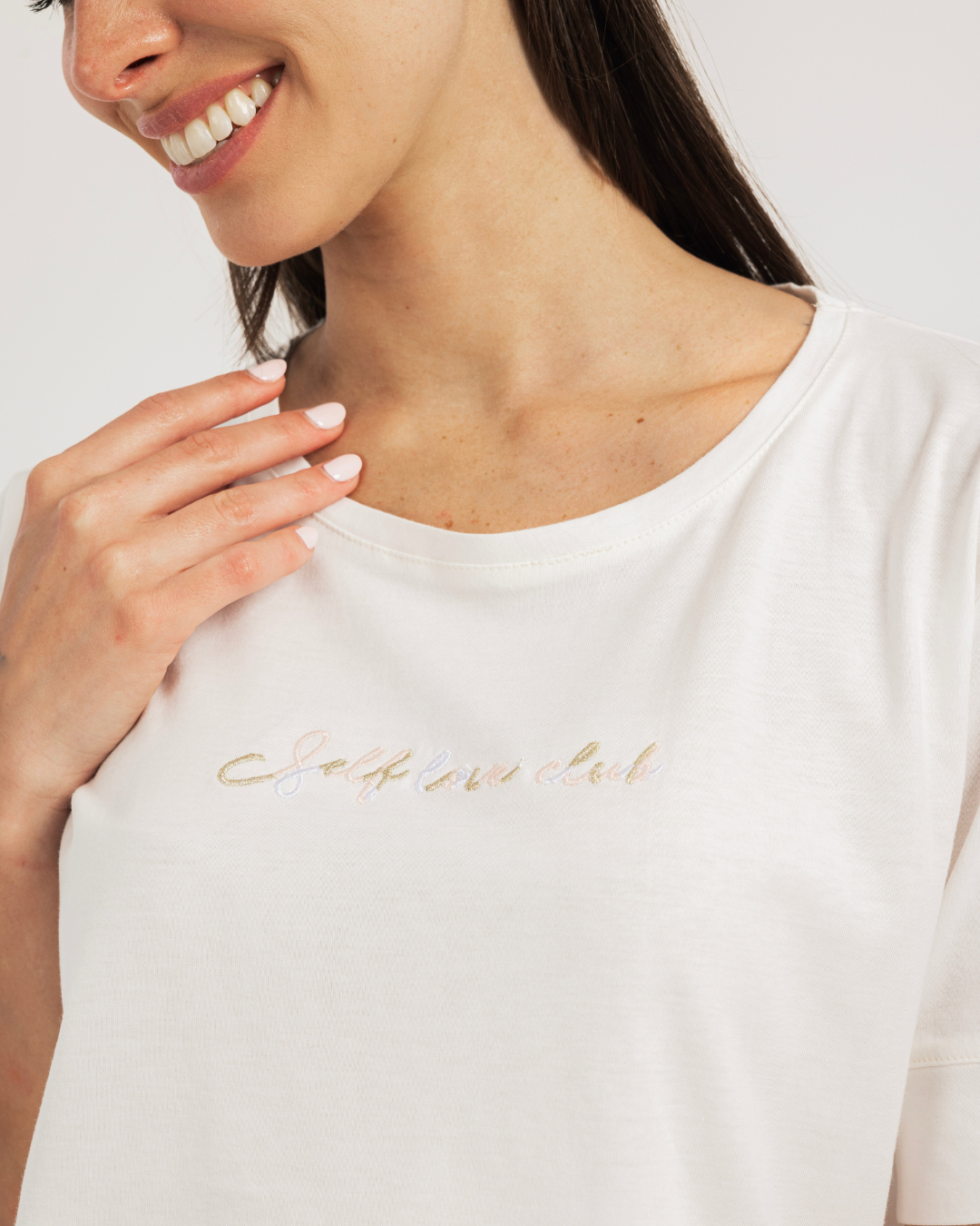 بيجاما  نص كم و بنتكور قطن جيرسى قلوب