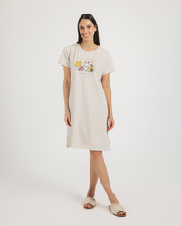 Snoopy and friends stars قميص حريمي نص كم