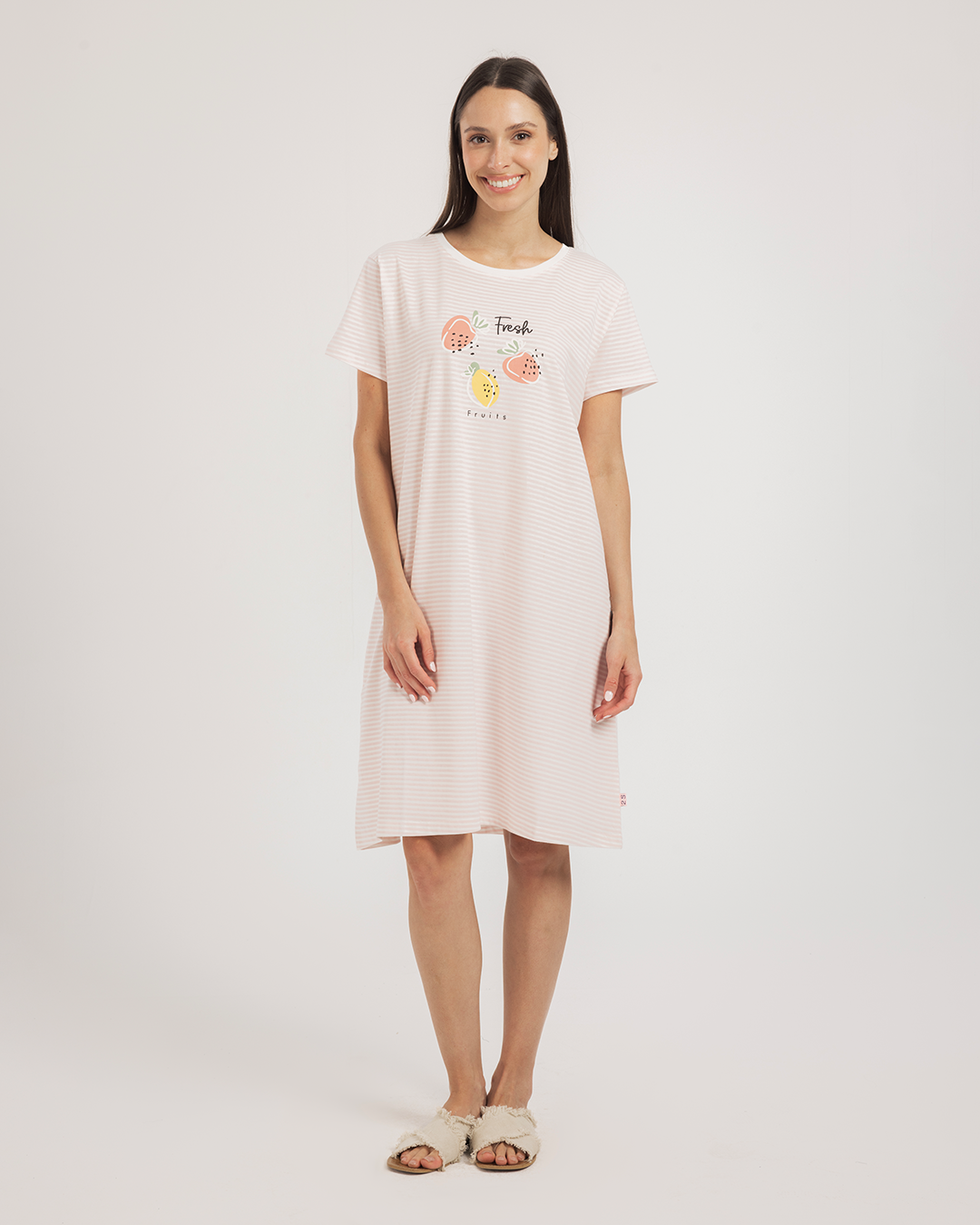 قميص نص كم قطن فواكه