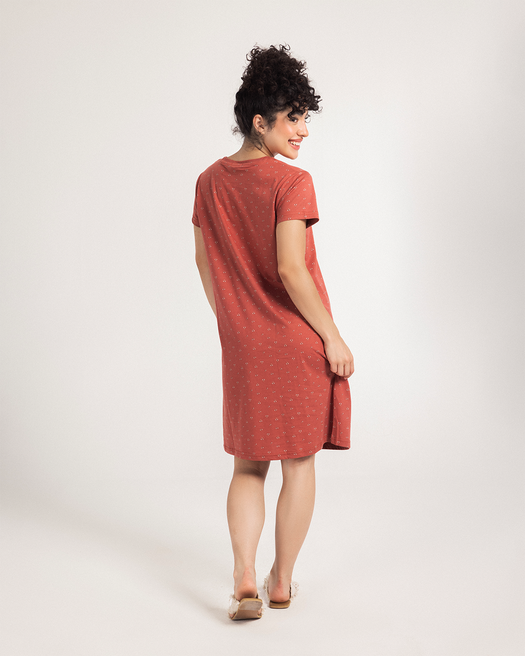 Nightshirt Half sleeve Cotton 
