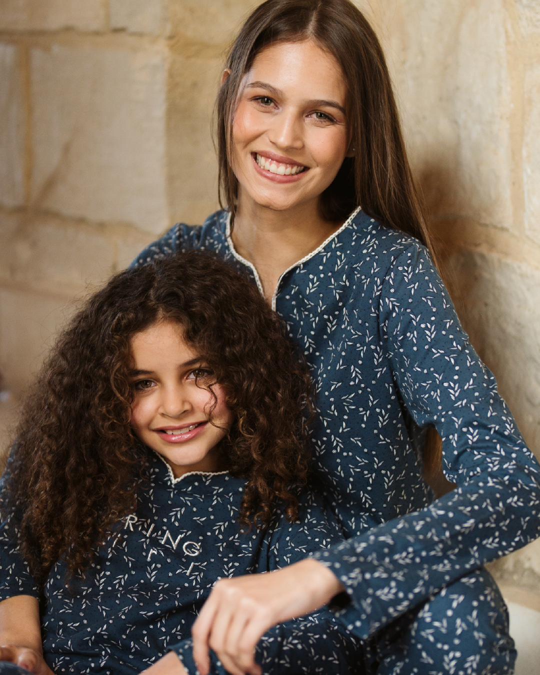 tiny roses بيجاما بناتي كُم طويل