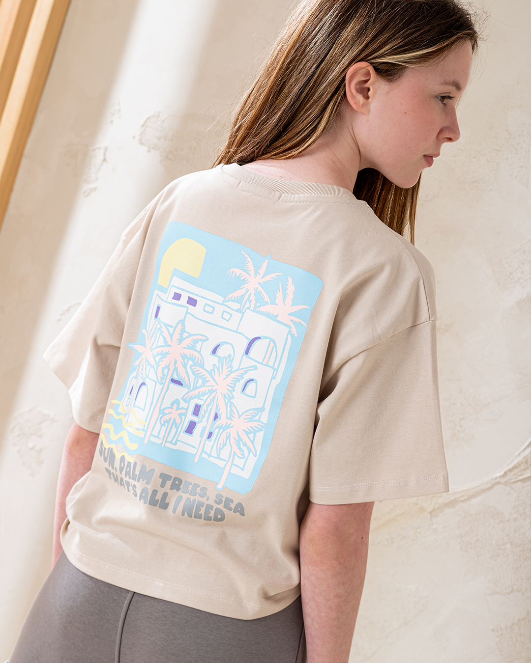 Side print بيجاما بناتي