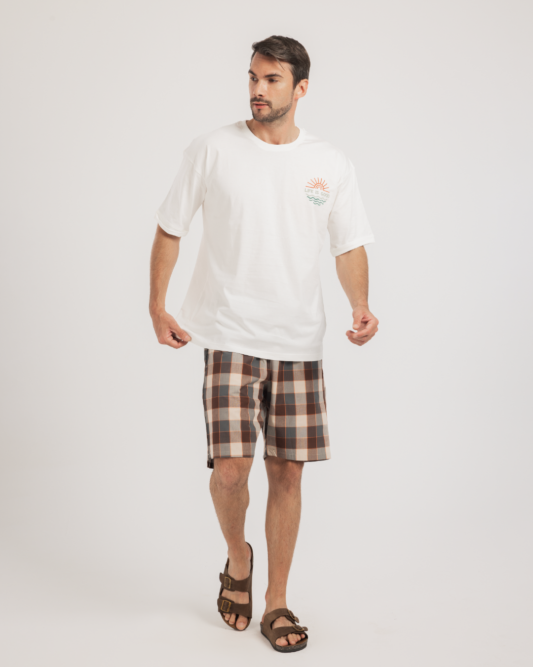 بيجاما كاروه شورت نسيج الحياه جيده