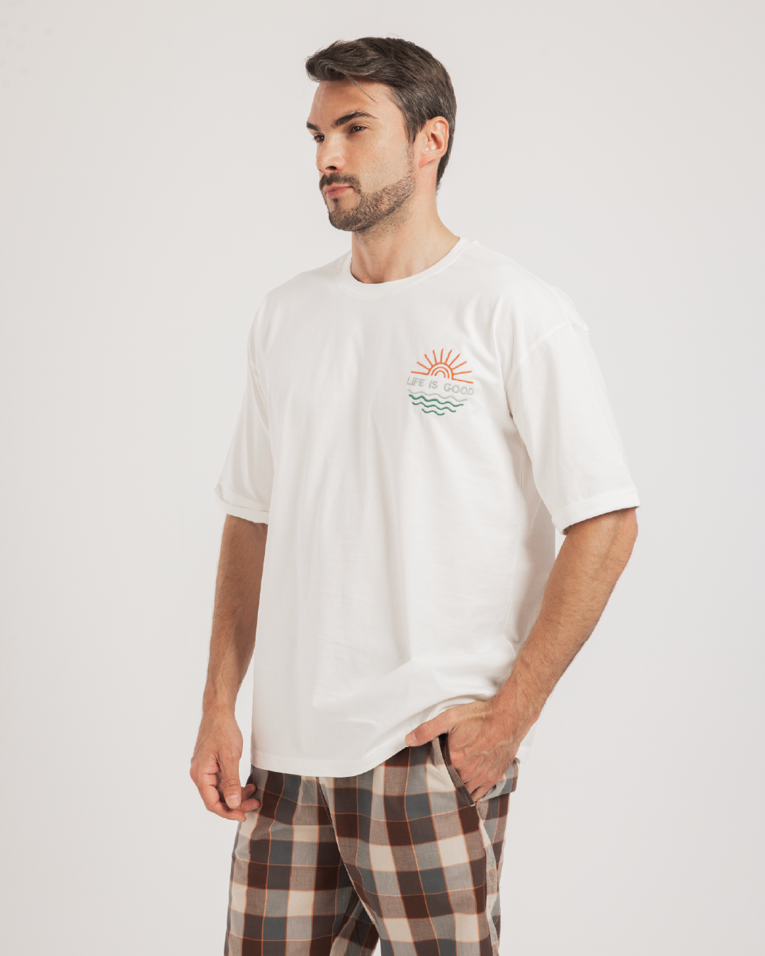 بيجاما كاروه شورت نسيج الحياه جيده