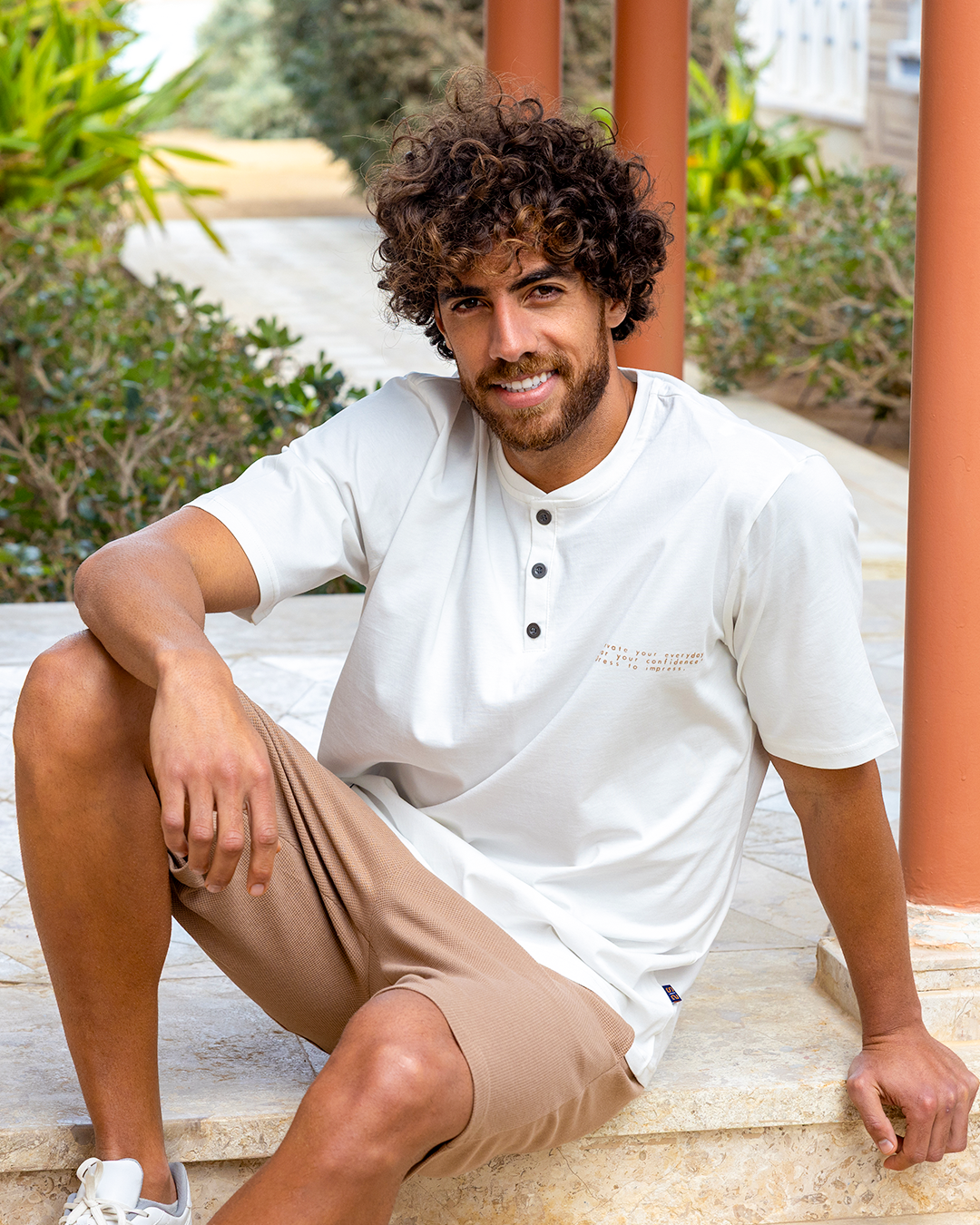 بيجاما شورت جاكارد و توب نص كُم