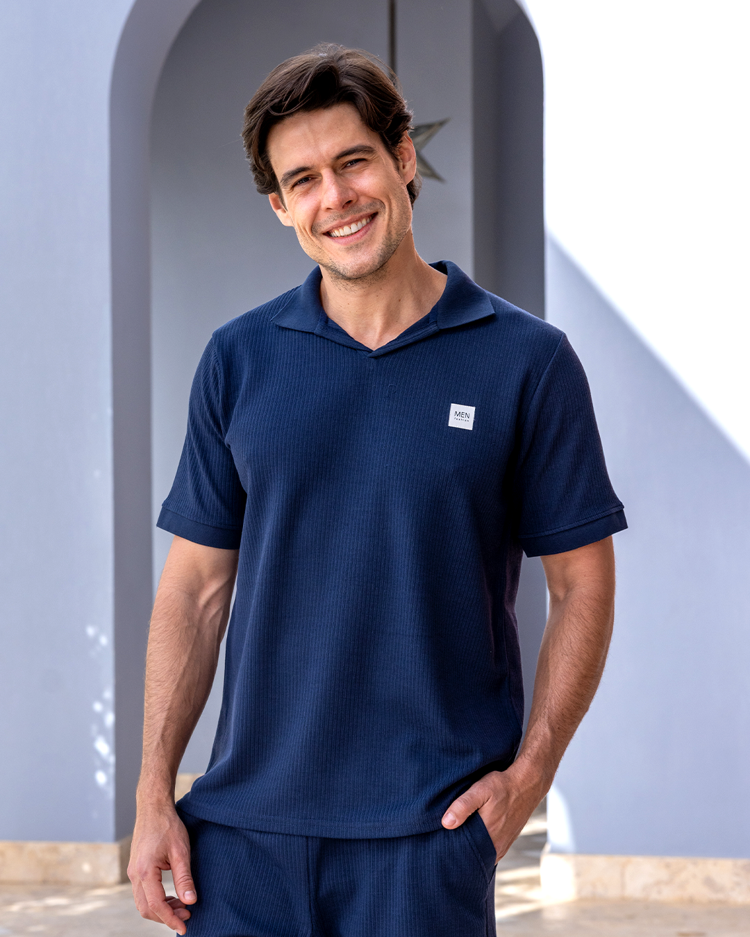 طقم شورت جاكارد مين فاشون