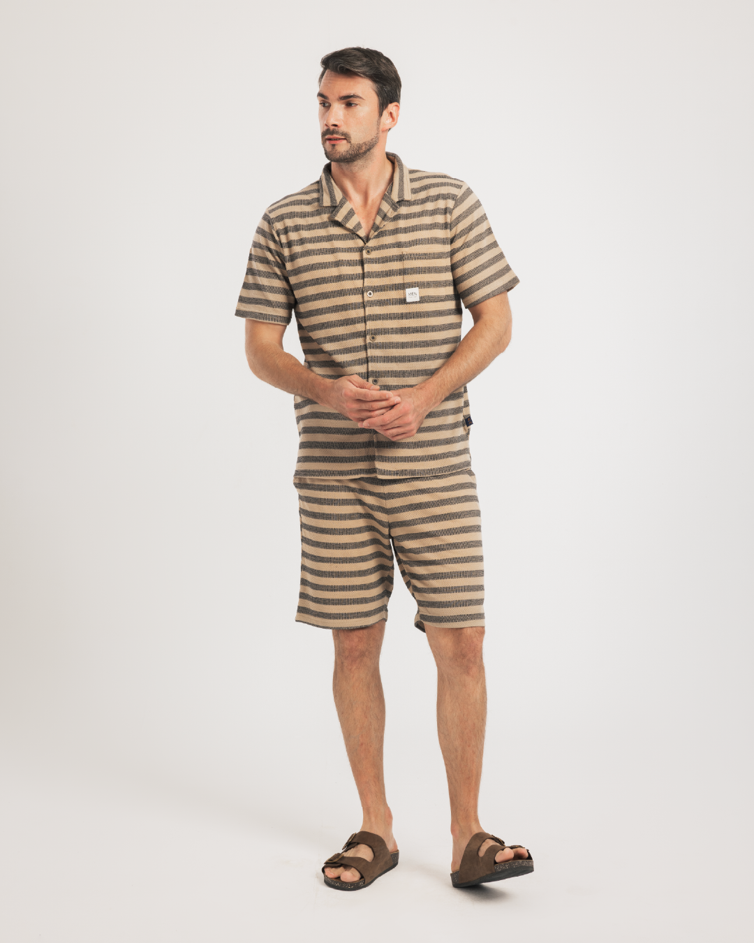 Cool Striper بيجاما رجالي بزراير