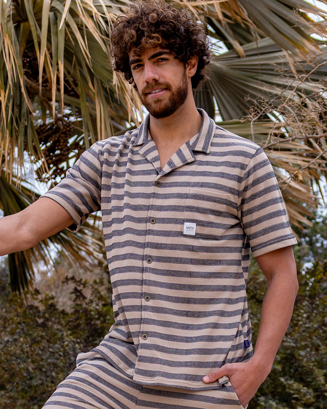 Cool Striper بيجاما رجالي بزراير