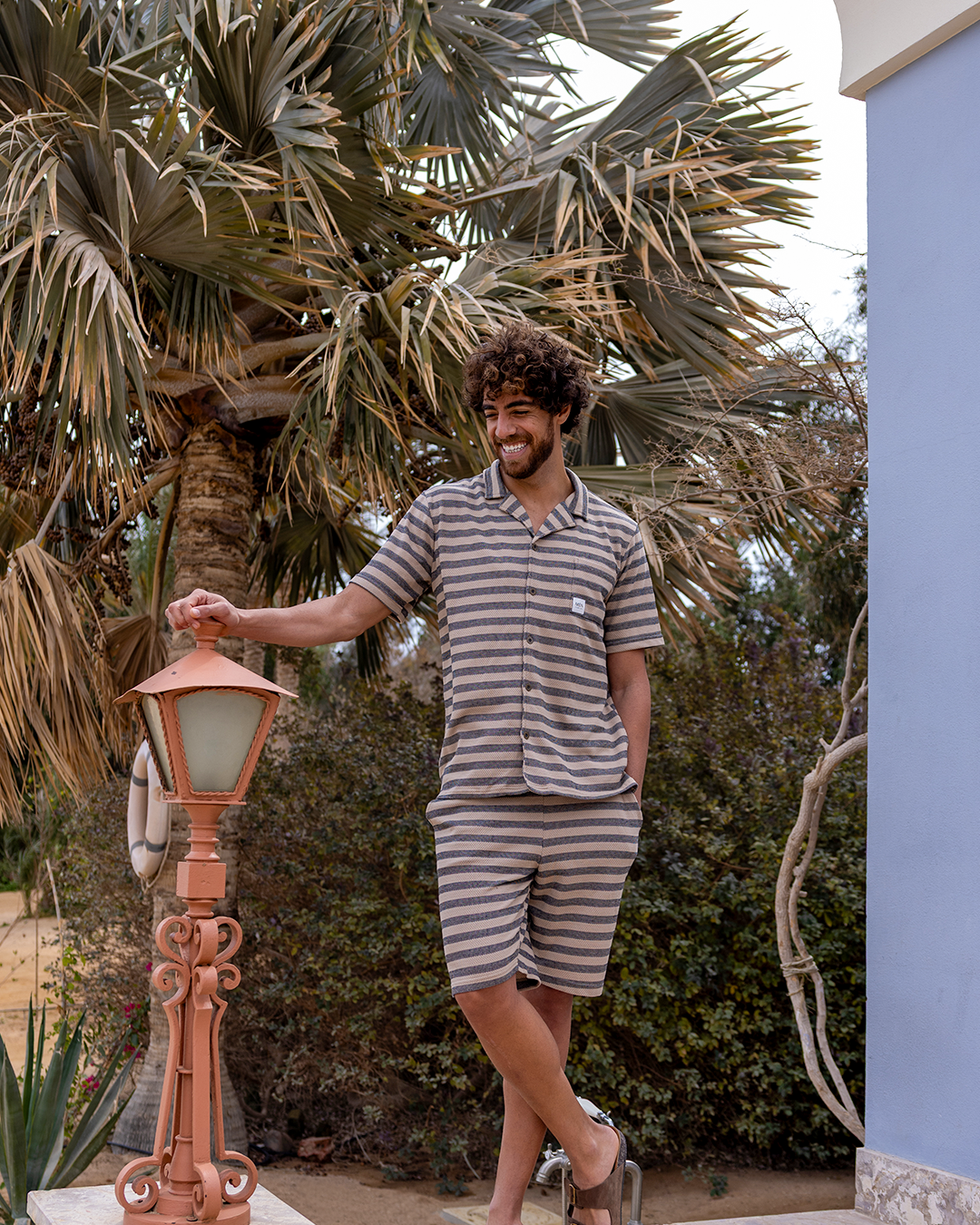 Cool Striper بيجاما رجالي بزراير