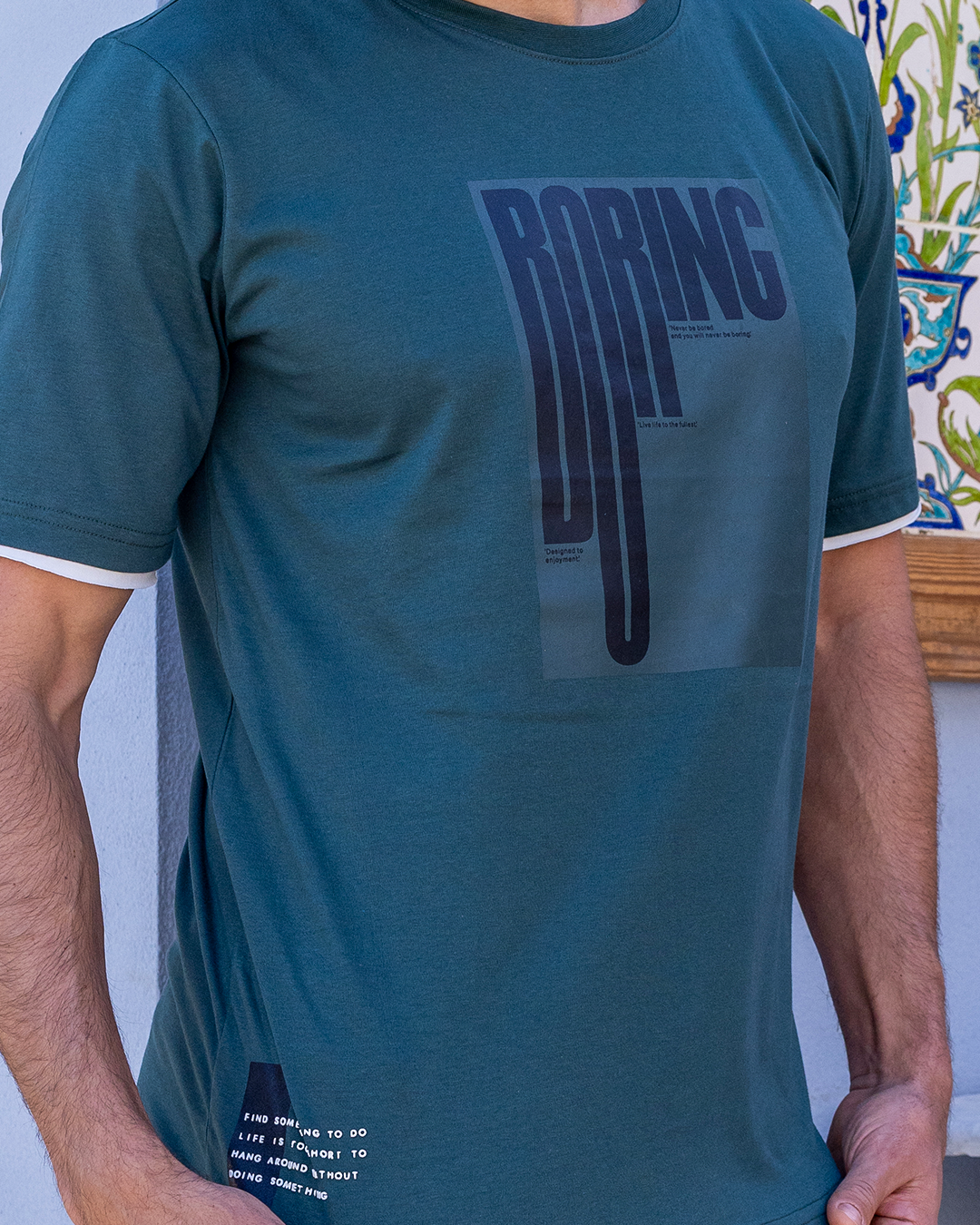 Boring half-sleeve pajama shorts