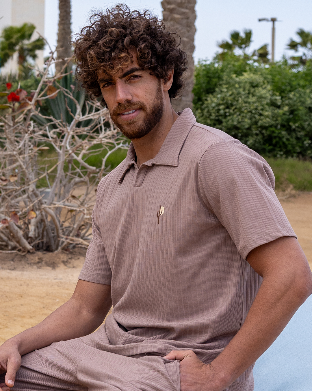 بيجاما نص كم و بنطلون جاكارد