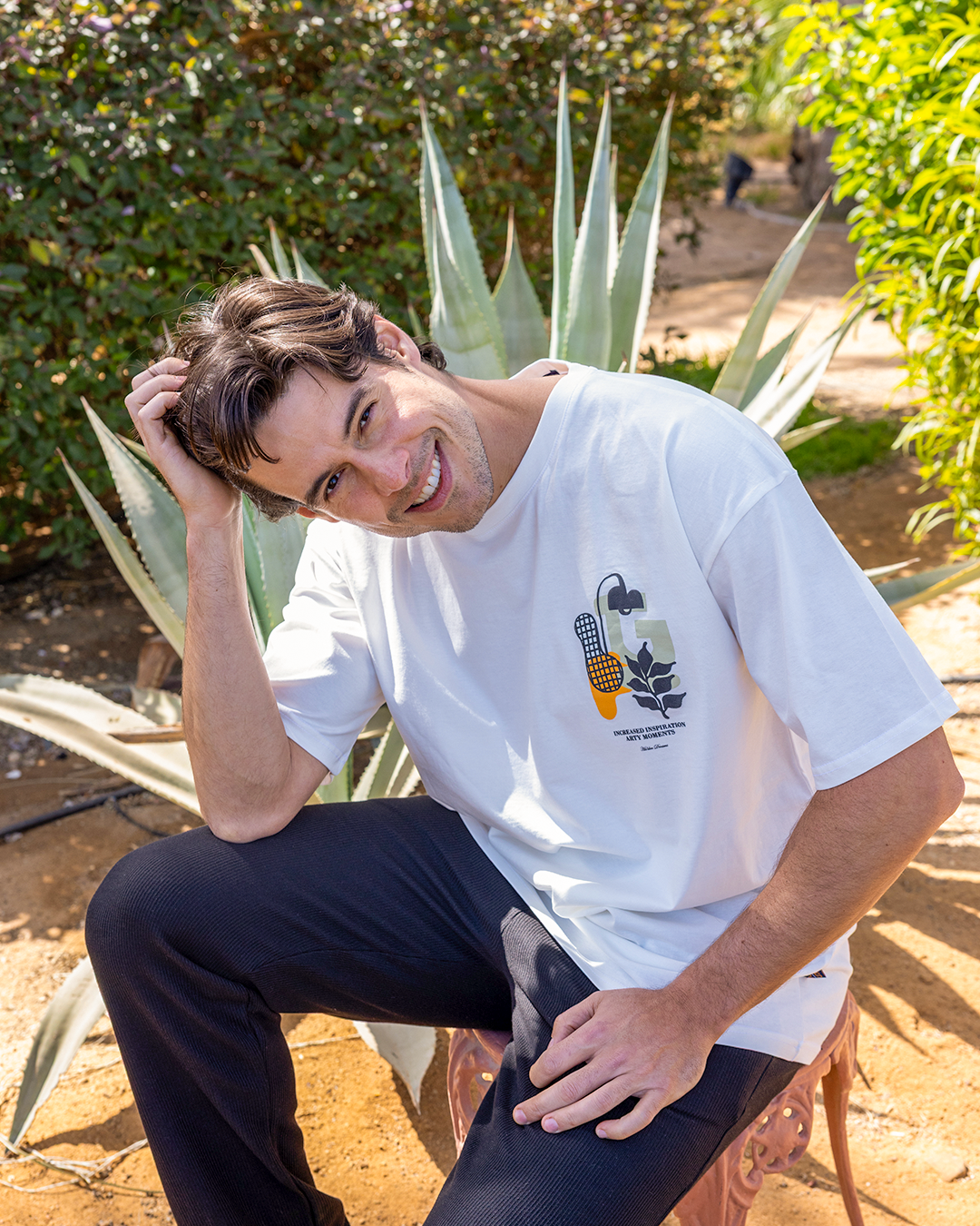 بيجاما نص كم كولا عريضة و بنطلون جاكارد