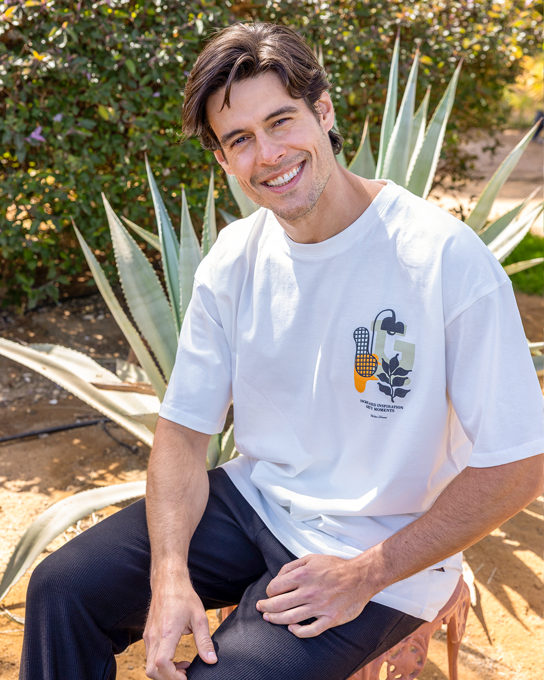 بيجاما نص كم كولا عريضة و بنطلون جاكارد