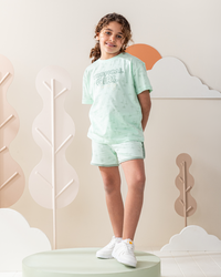 بيجاما نص كم و شورت قطن تروبيكال