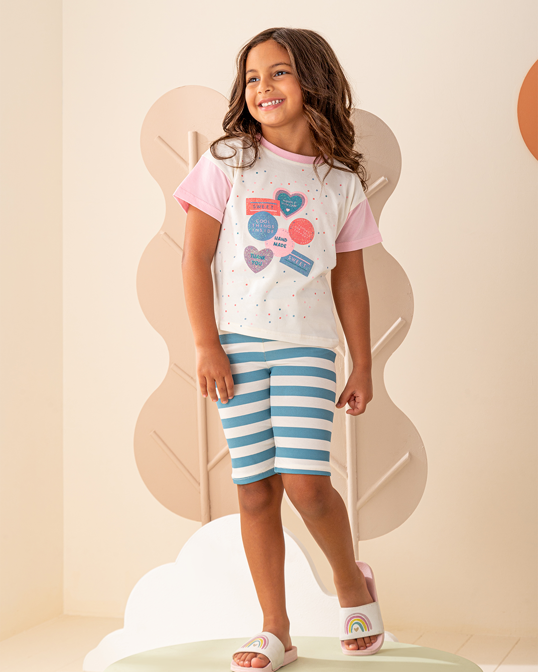 Thank You pajamas, T-shirt and legging shorts jersey