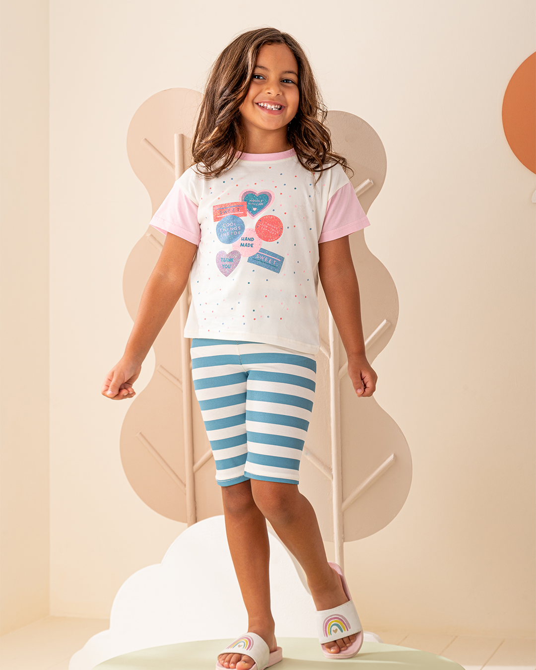 Thank You pajamas, T-shirt and legging shorts jersey