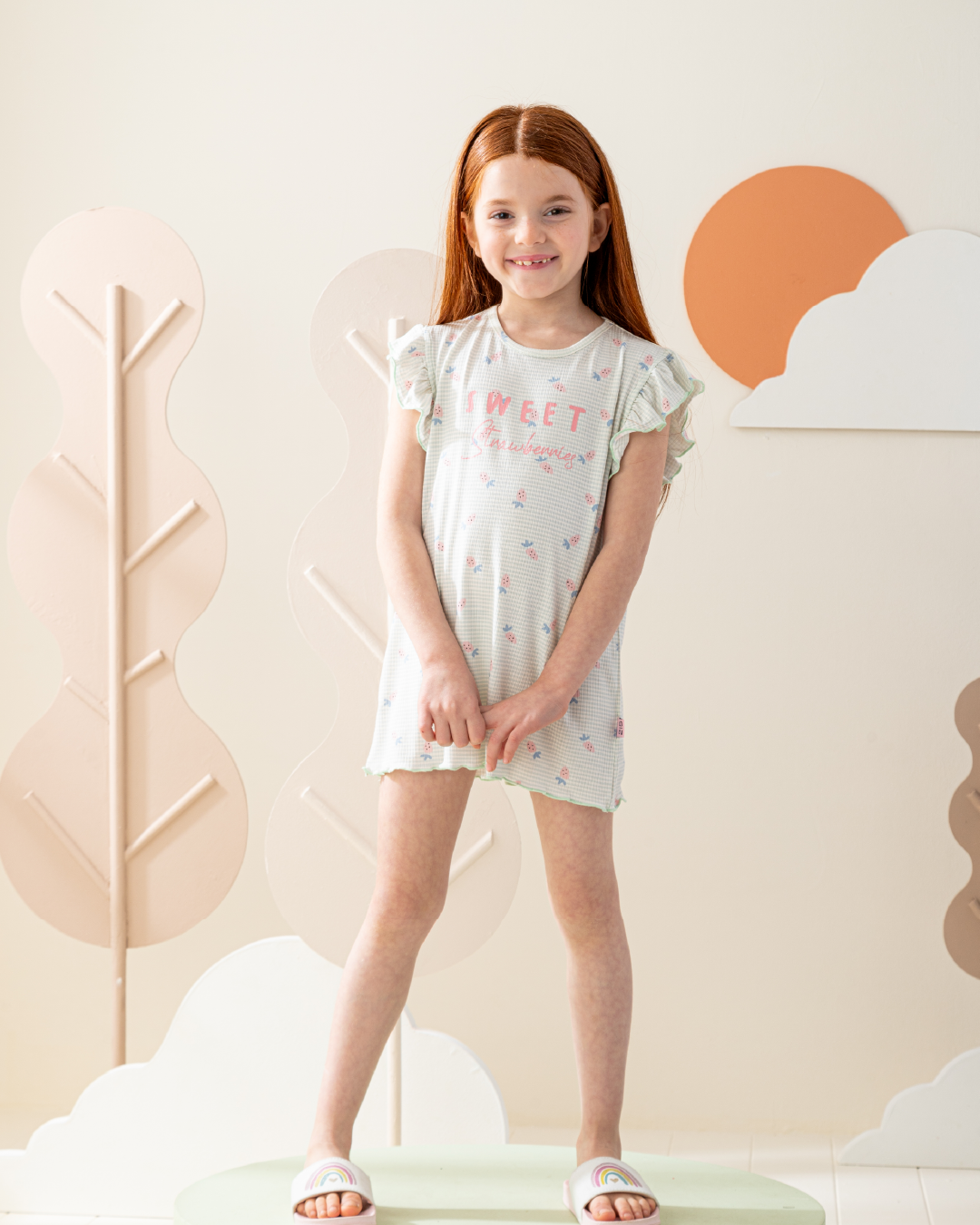 فستان ريب قطن كُم كورنيشة