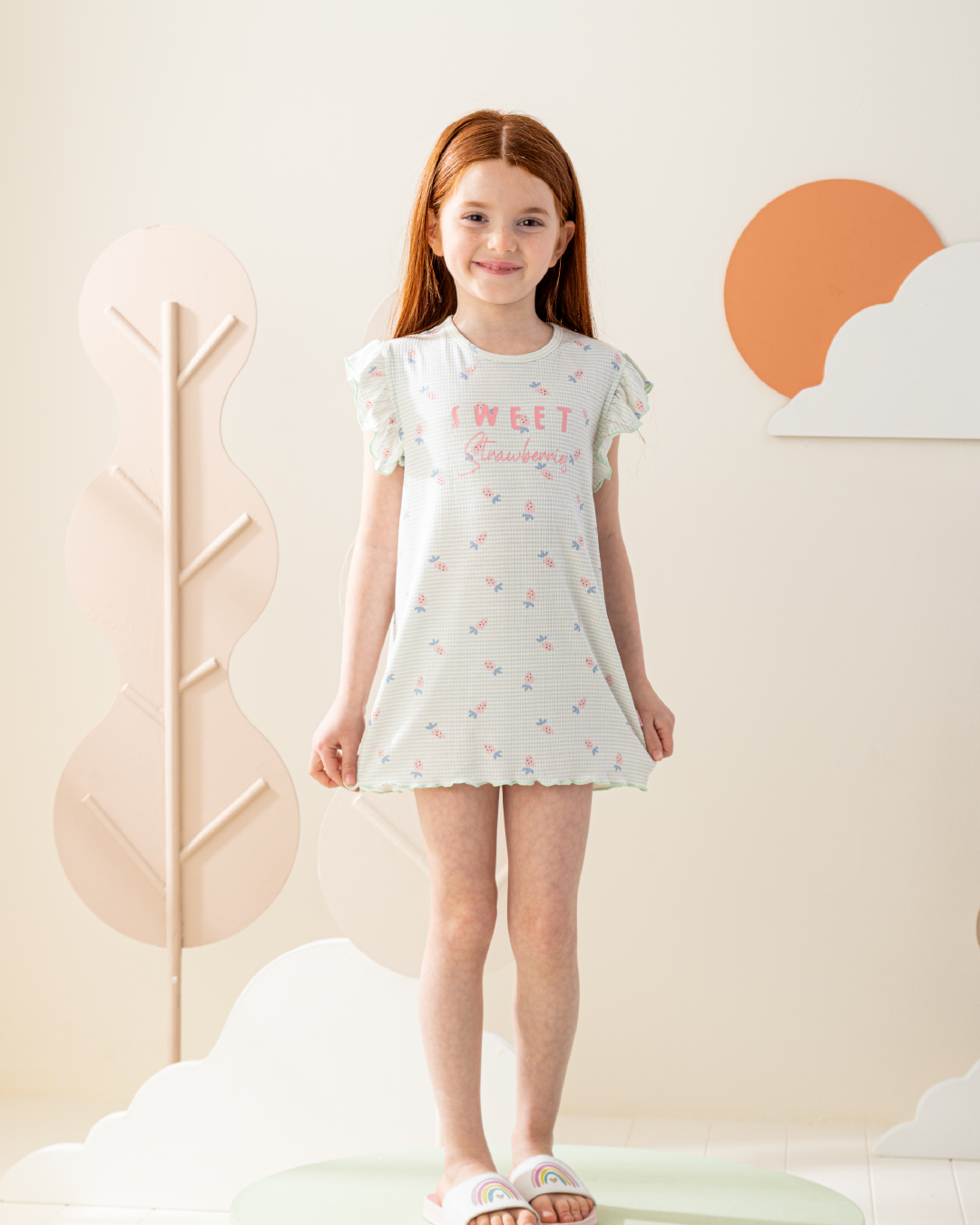 فستان ريب قطن كُم كورنيشة