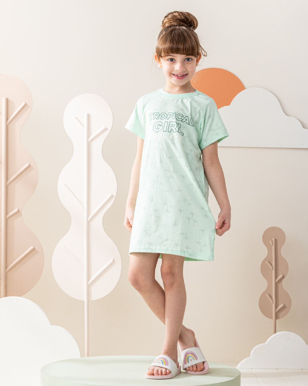 نايت شيرت نص كم قطن تروبيكال