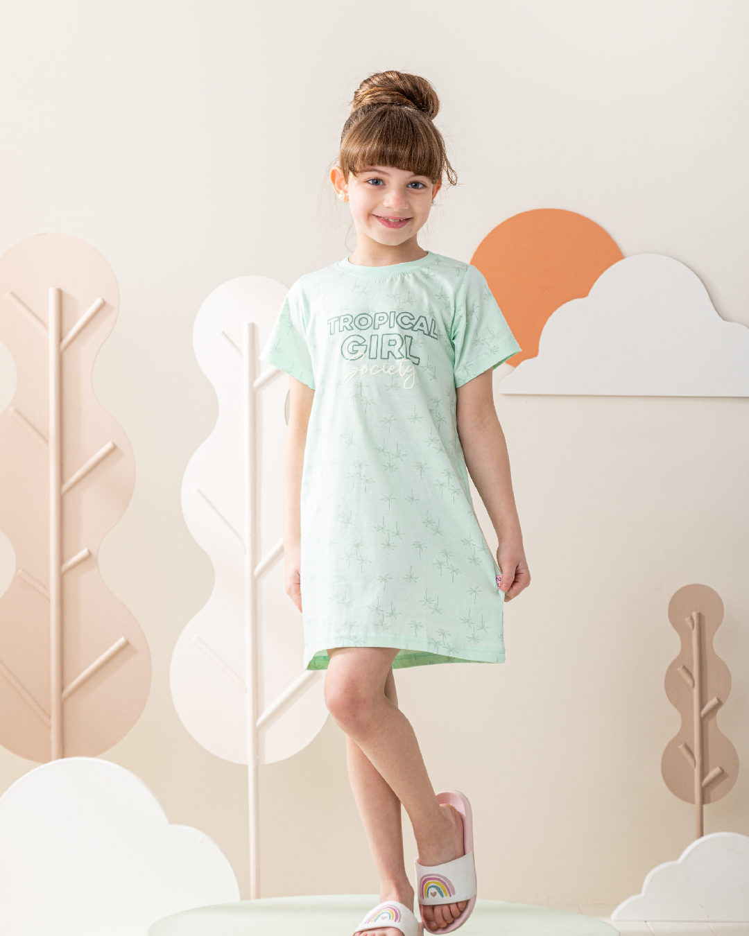 نايت شيرت نص كم قطن تروبيكال