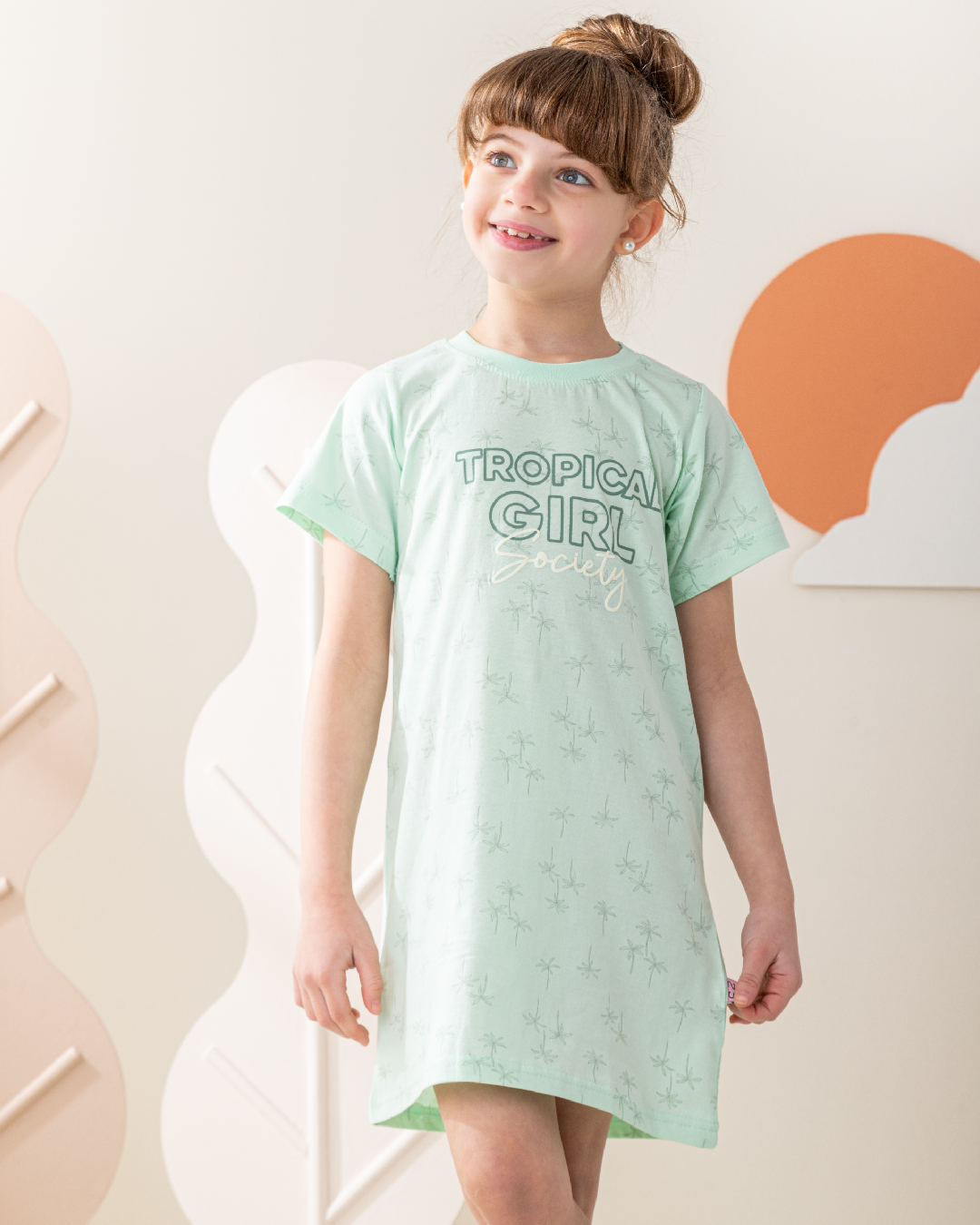 نايت شيرت نص كم قطن تروبيكال