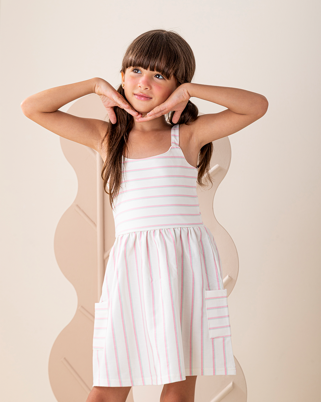 فستان حمالات سمر ميلتون  مخطط اهلا بالصيف