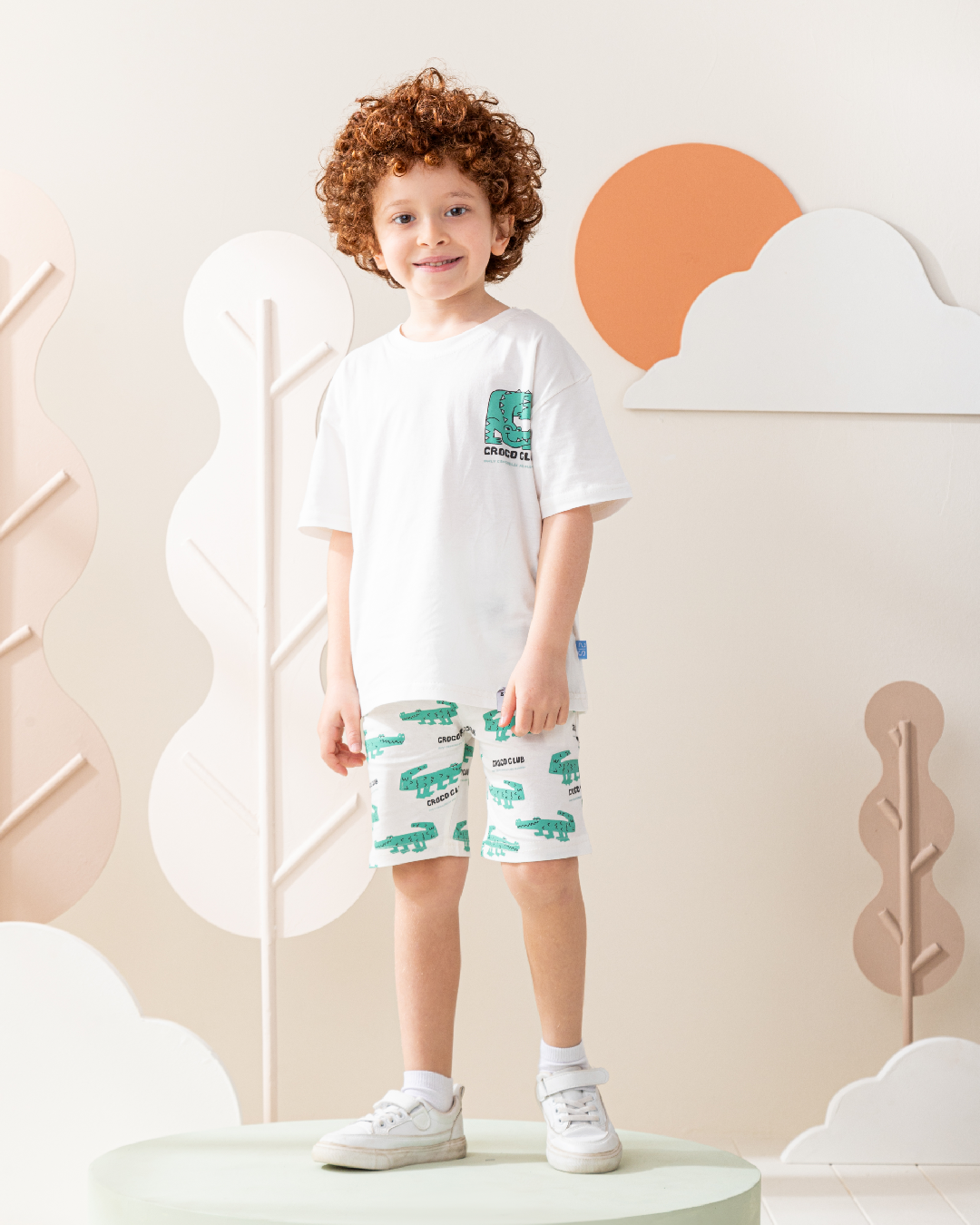 بيجاما شورت قطن نص كًم تمساح