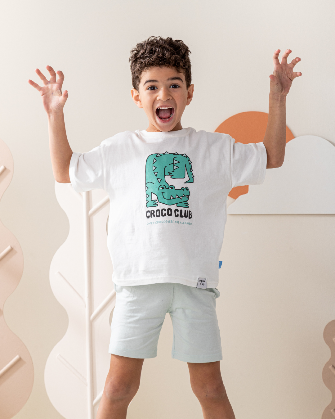 بيجاما شورت قطن نص كًم تمساح