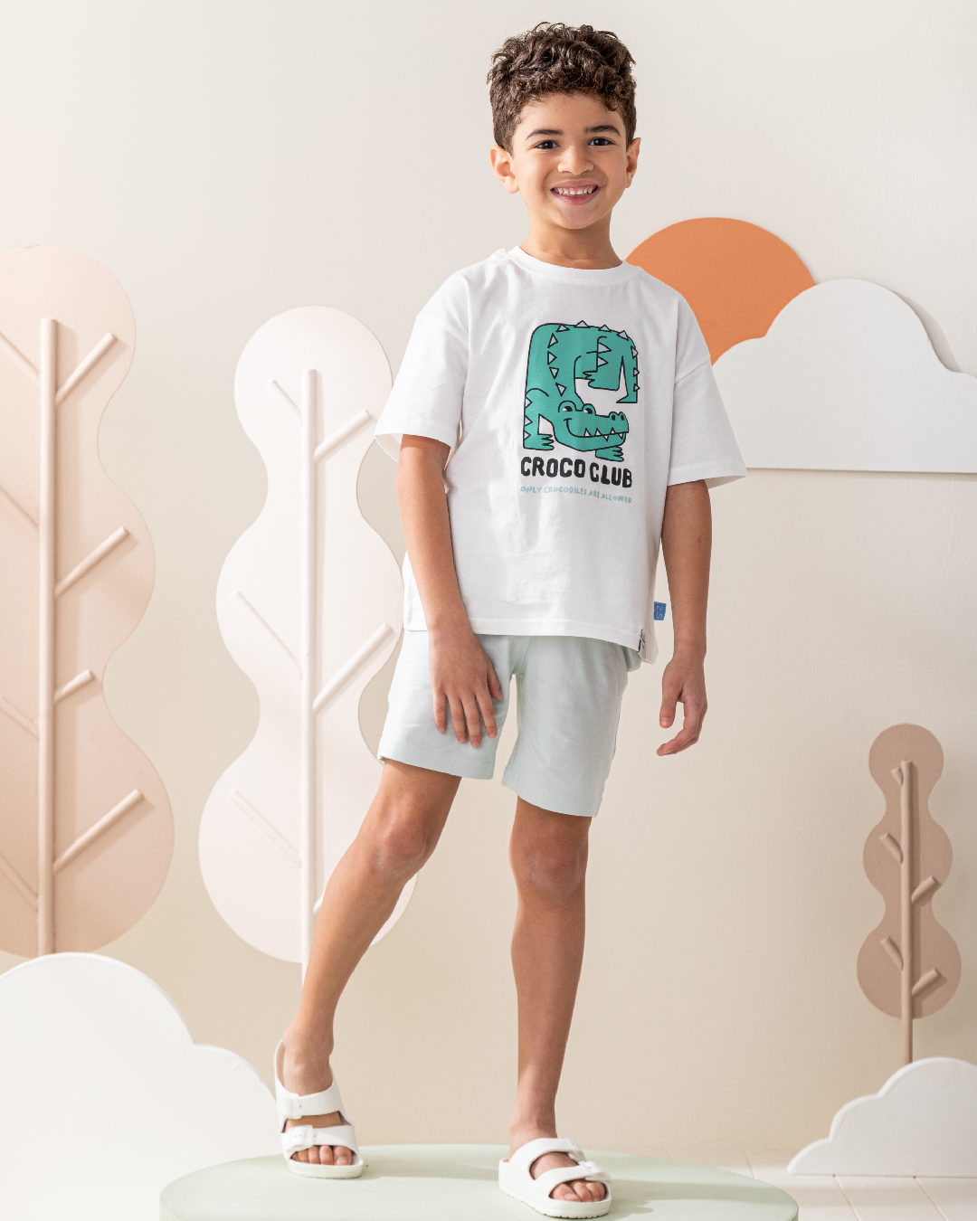 بيجاما شورت قطن نص كًم تمساح